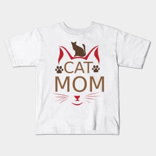 Cat Mom Kids T-Shirt